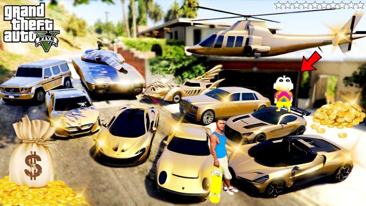 FRANKLIN TOUCH ANYTHING BECOME GOLD || EVERYTHING IS FREE IN GTA 5