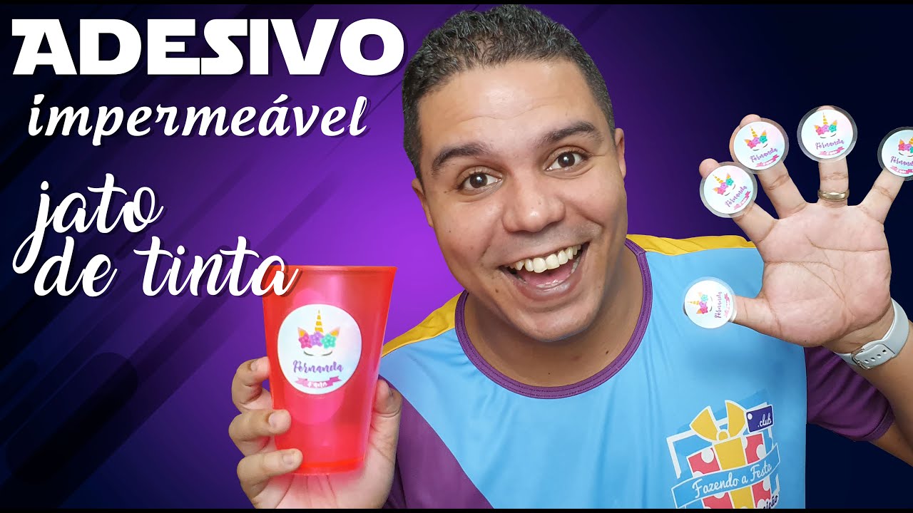 Faça Etiqueta com Vinil Adesivo a prova D'água na Jato de Tinta