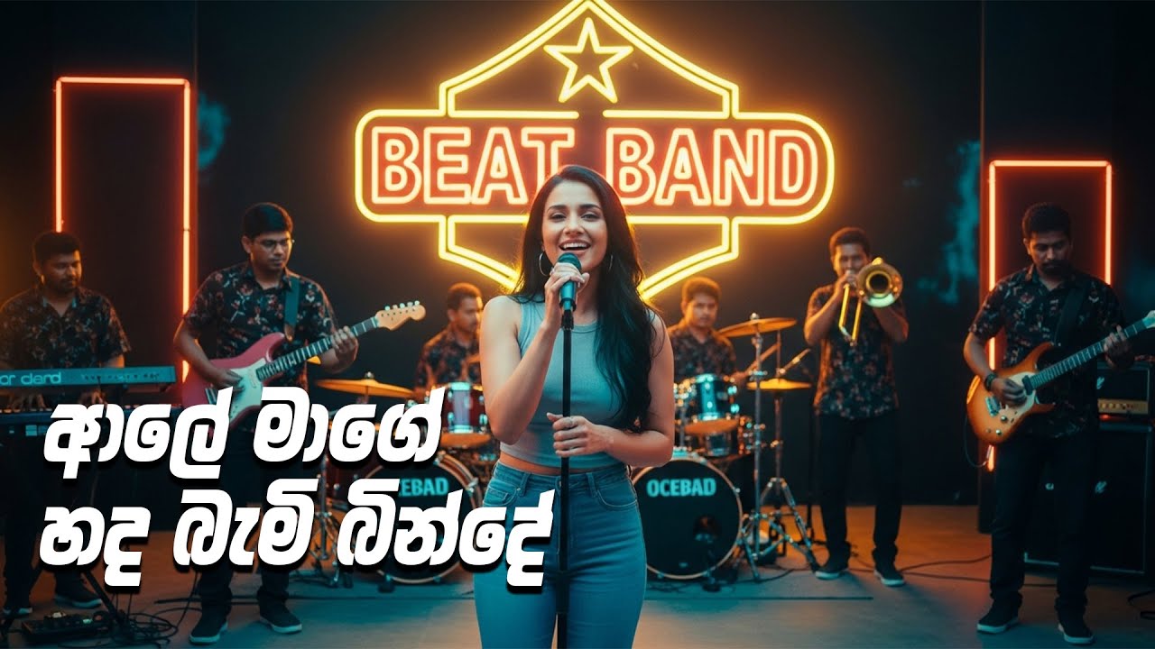 Aale Mage Hada Bami Binde(ආලේ මාගේ හද බැමි බින්දේ ) - (AI) Live  Performance | Beat Band