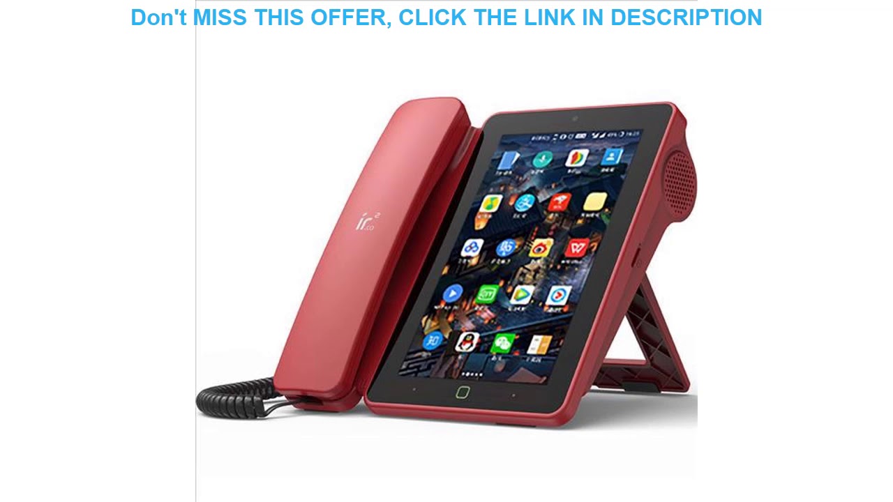 Review Andrews Smart Network Video Fixed Telephone With Call ID SMS WIFI Recording Address Book Bla