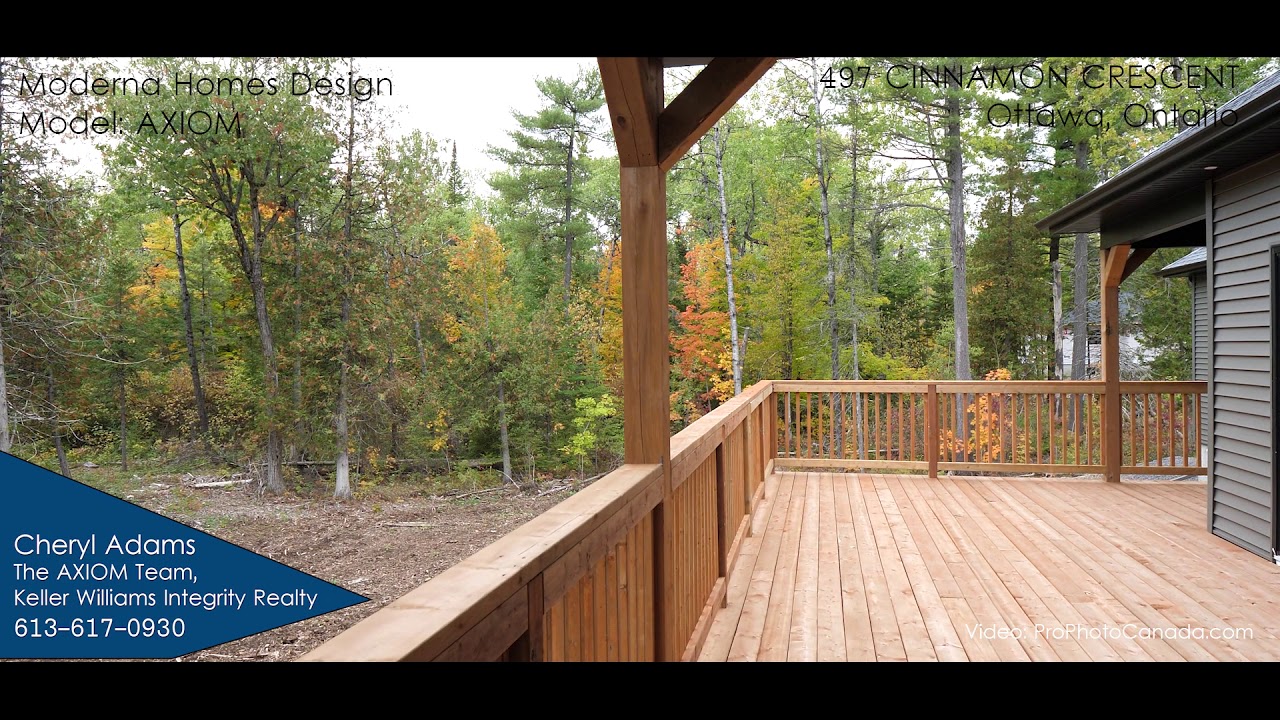 Moderna Homes Ottawa - Design Backyard Deck