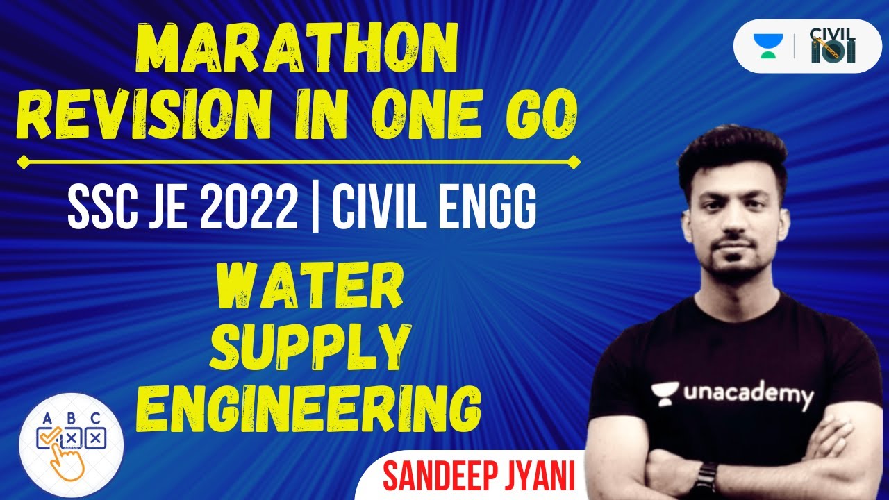 Water Supply Engineering | Civil Engineering | Sandeep Jyani | SSC JE 2022