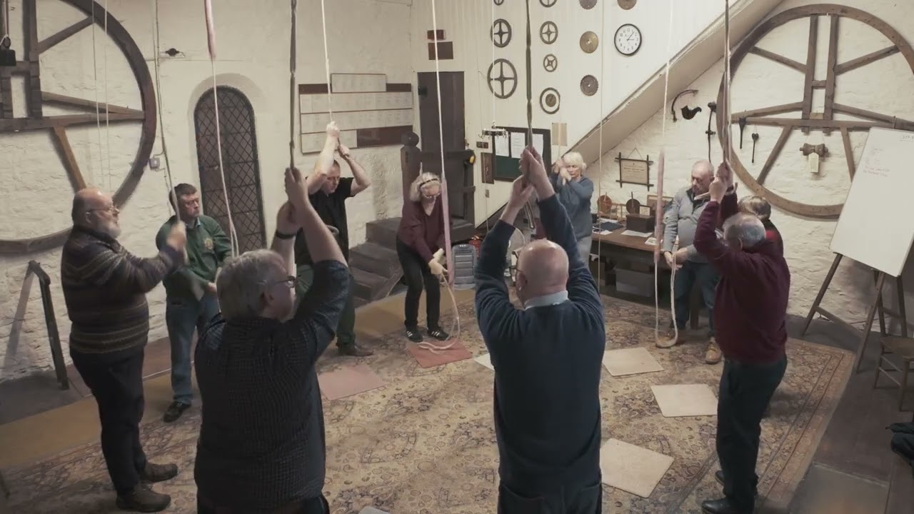 Bell Ringing at Clun, Shropshire - Stedman Caters