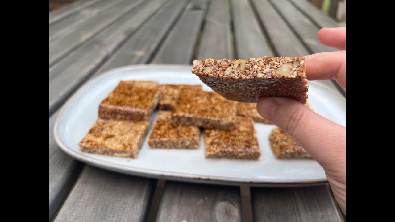 Sesame and Grape Molasses Treats. No sugar, No flour, and No oven!