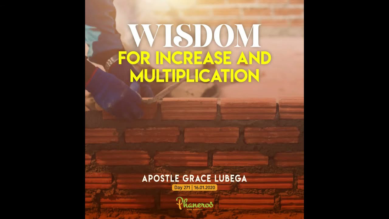 Wisdom For Increase and Multiplcation