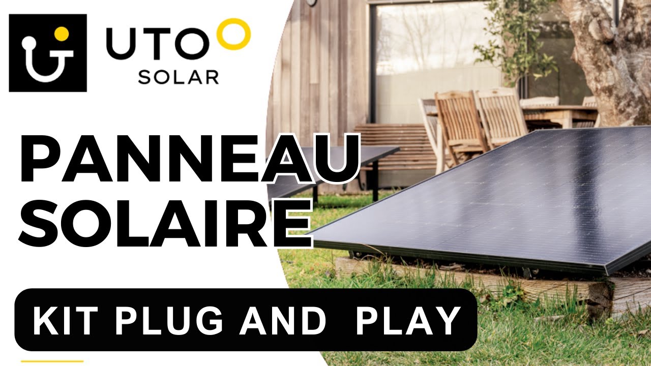 Kit solaire plug and play Utoo Solar , un panneau Bifaciale 410wc