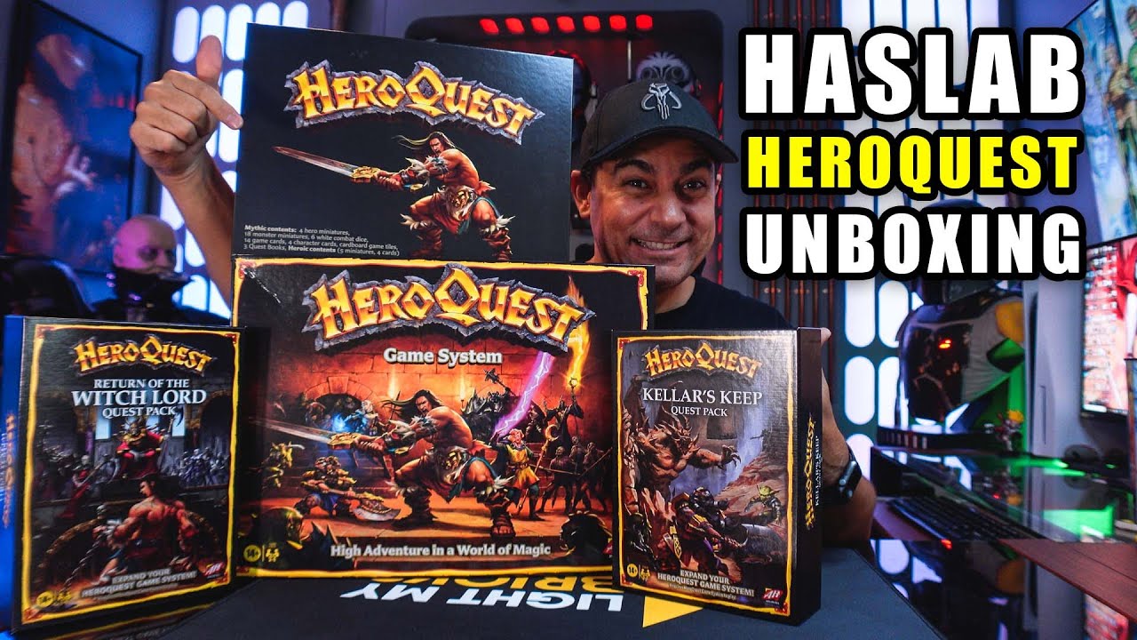 Haslab HeroQuest Board Game Unboxing by Hasbro Pulse!