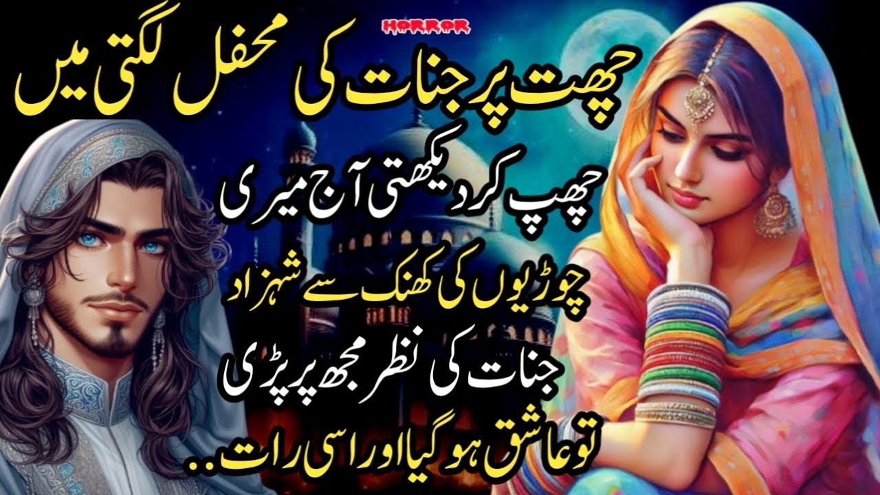 CHHAT PAR JINNAT KI MEHFIL LAGTI MAIN CHUP KAR DEKHTI AAJ MERI CHURIYON KI KHANAK SE SHEHZAD JINNAT