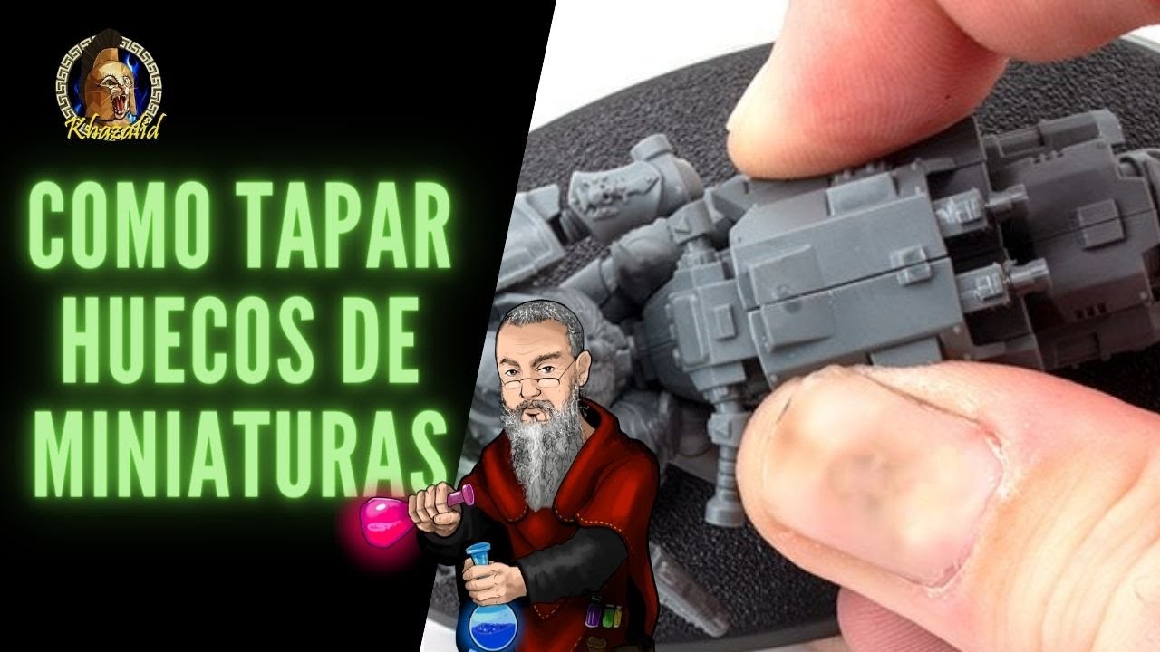 ✅Curso principiantes✅CÓMO UTILIZAR MASILLA PARA TAPAR HUECOS EN MINIATURAS