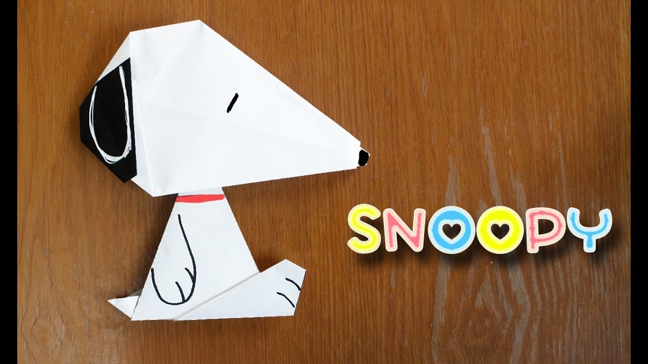【折り紙】スヌーピー　origami　Snoopy