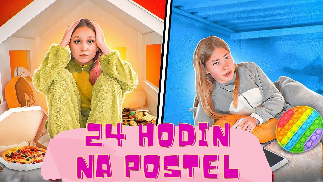 NOVÁ VÝZVA PRO AMELKA KAMARÁDY 🌈 24 hodin v posteli | Zábavná dobrodružství Amelky a přátel