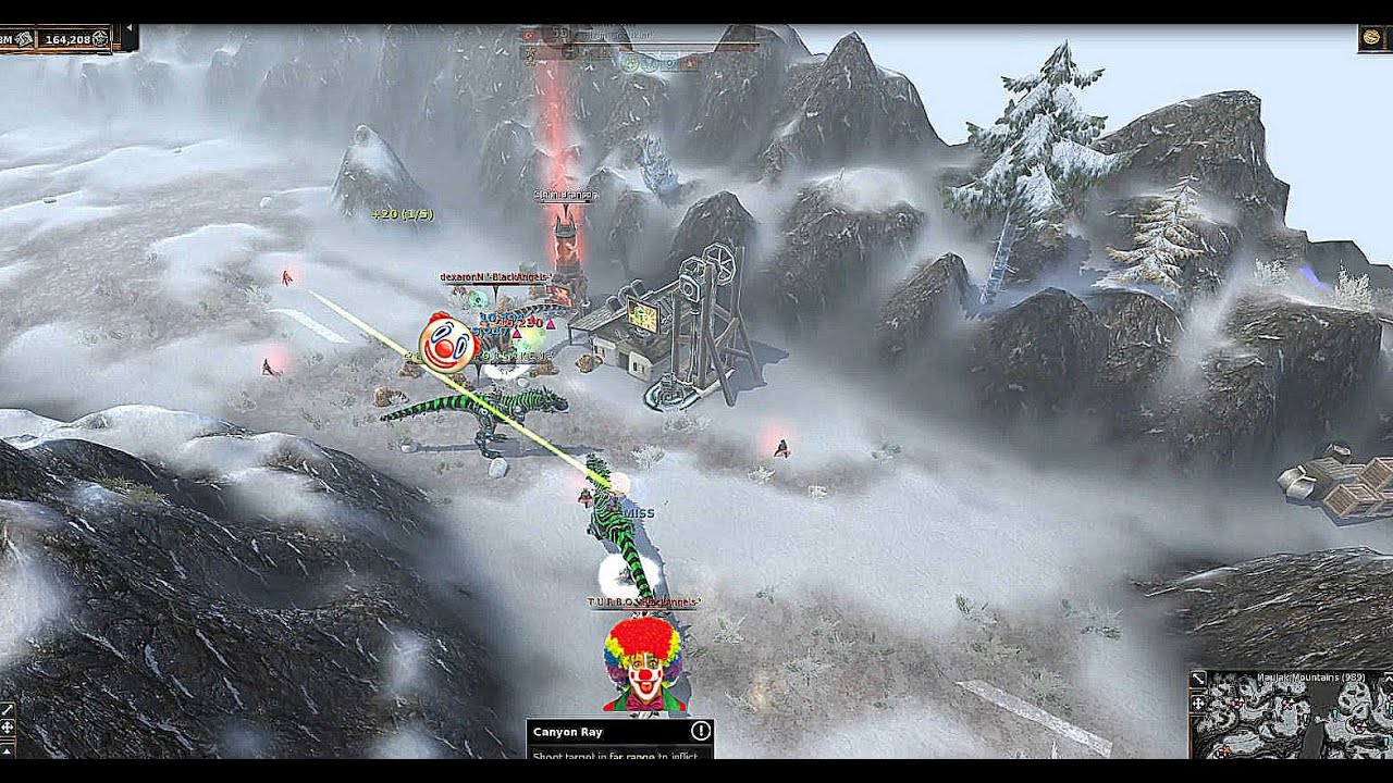 Dino Storm Destroying ( Black Clowns ) In Europe1