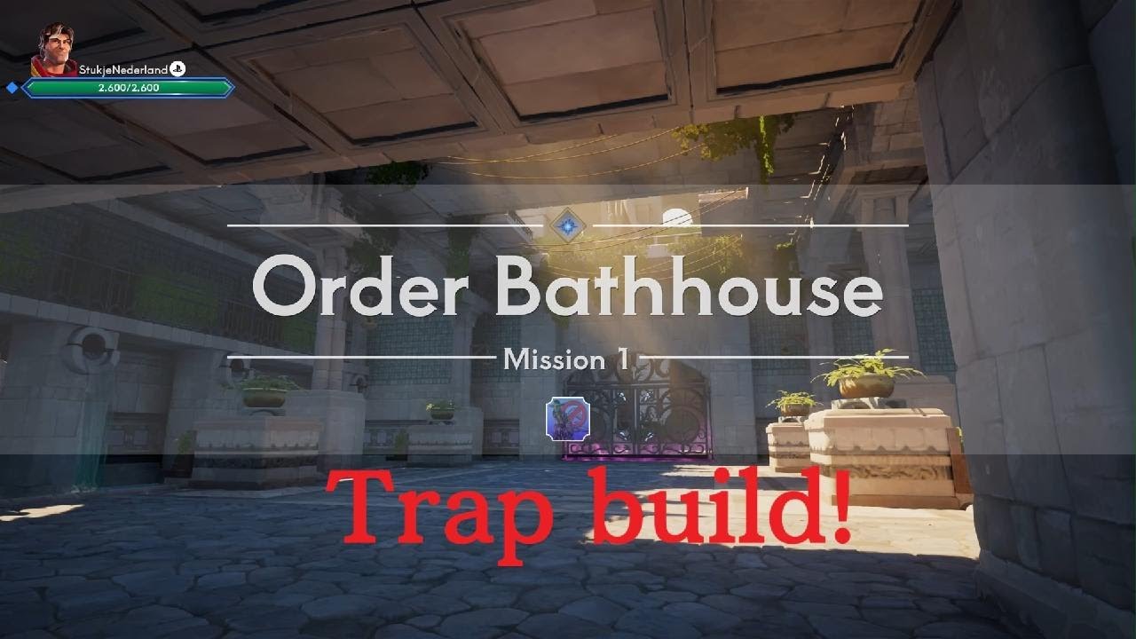 Orcs Must Die! Deathtrap, Trap build idea Order Bathhouse. Mission 1 difficulty 10!