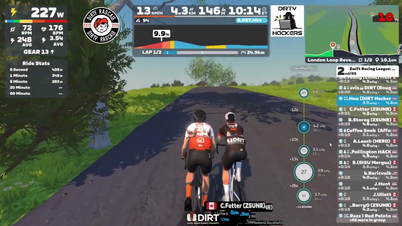 Zwift Racing League 2025-26: City Showdown | Open Lilac C1 | London Loop Reverse - 18 Nov 25