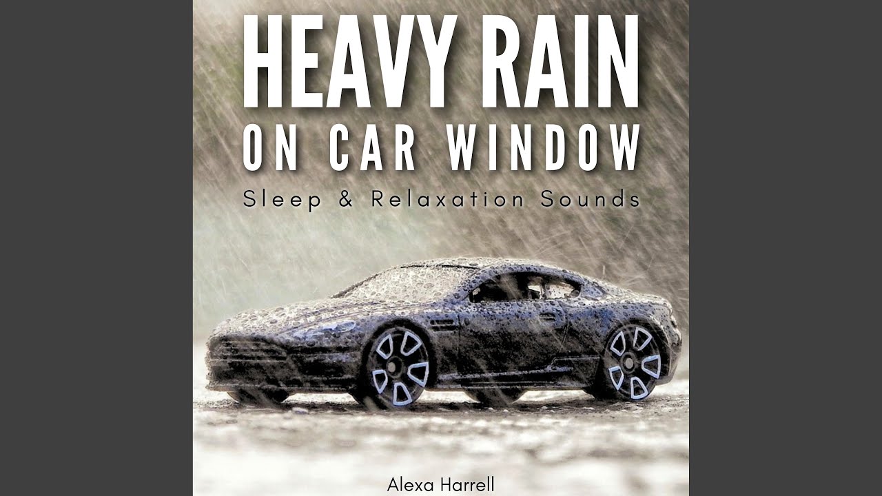Raindrops on Car Window - Tranquil Vibes