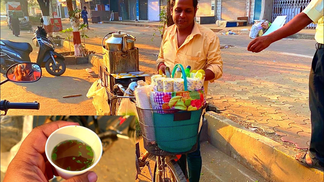 इनकी लेमन टी 🍋☕️के सामने फाइव स्टार होटल की लेमन टी भी फेल है,साइकिल को बना दिया चलती फिरती दुकान😍