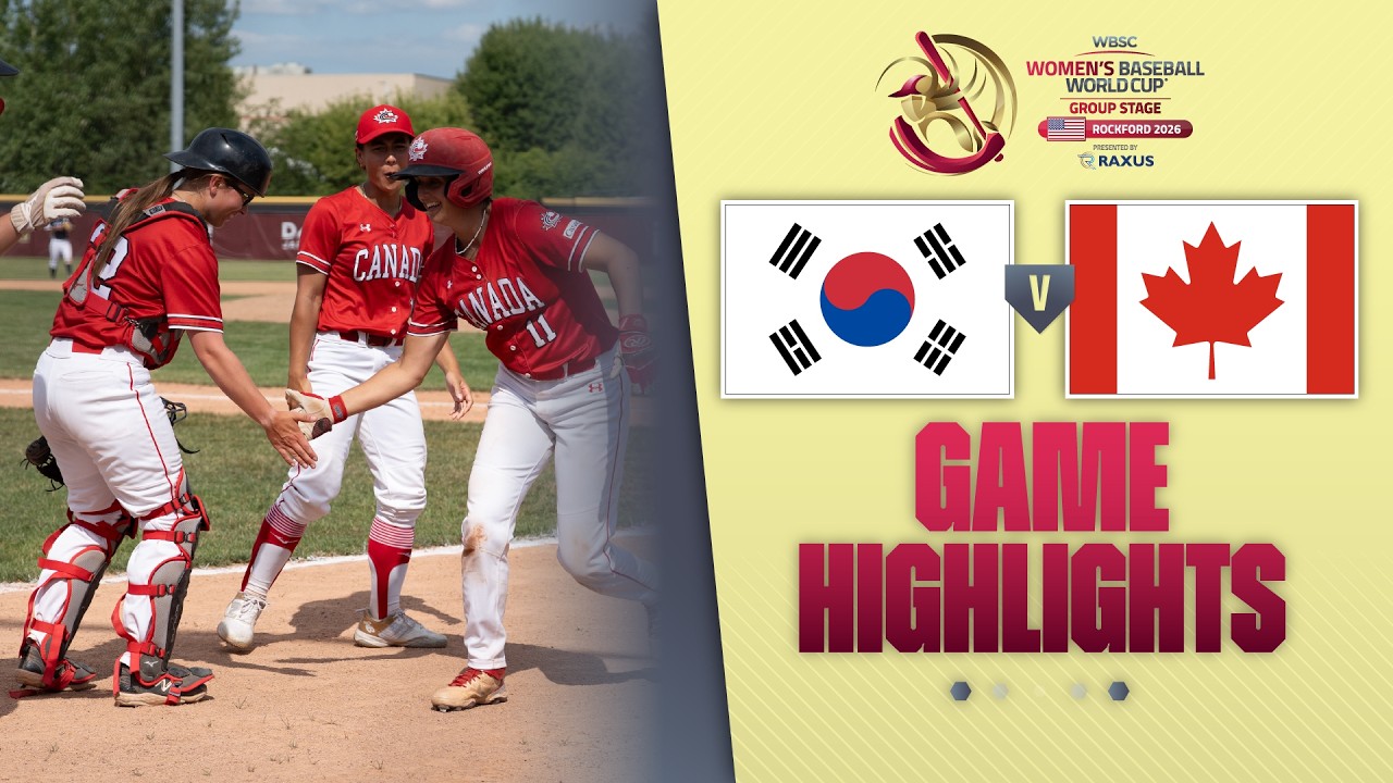 HIGHLIGHTS | Korea vs Canada | WBSC Women's Baseball World Cup - Group Stage