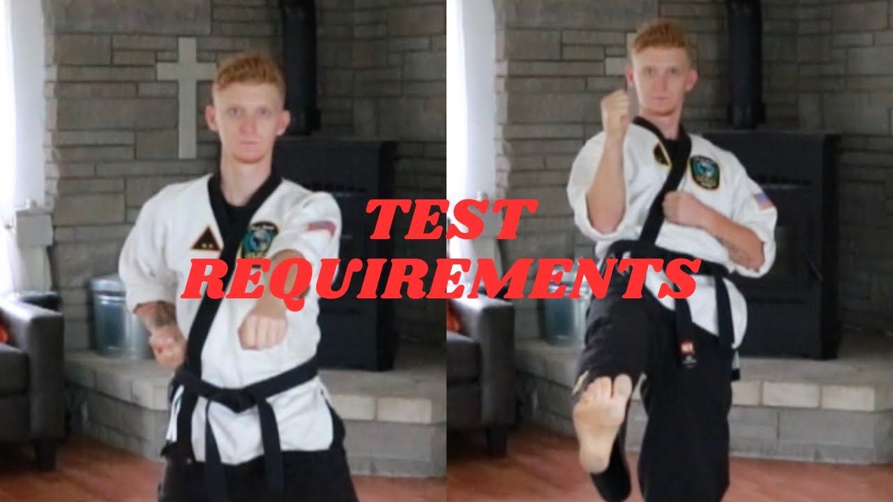 Test Requirements: White to Orange Belt (Chuck Norris System) Part 1