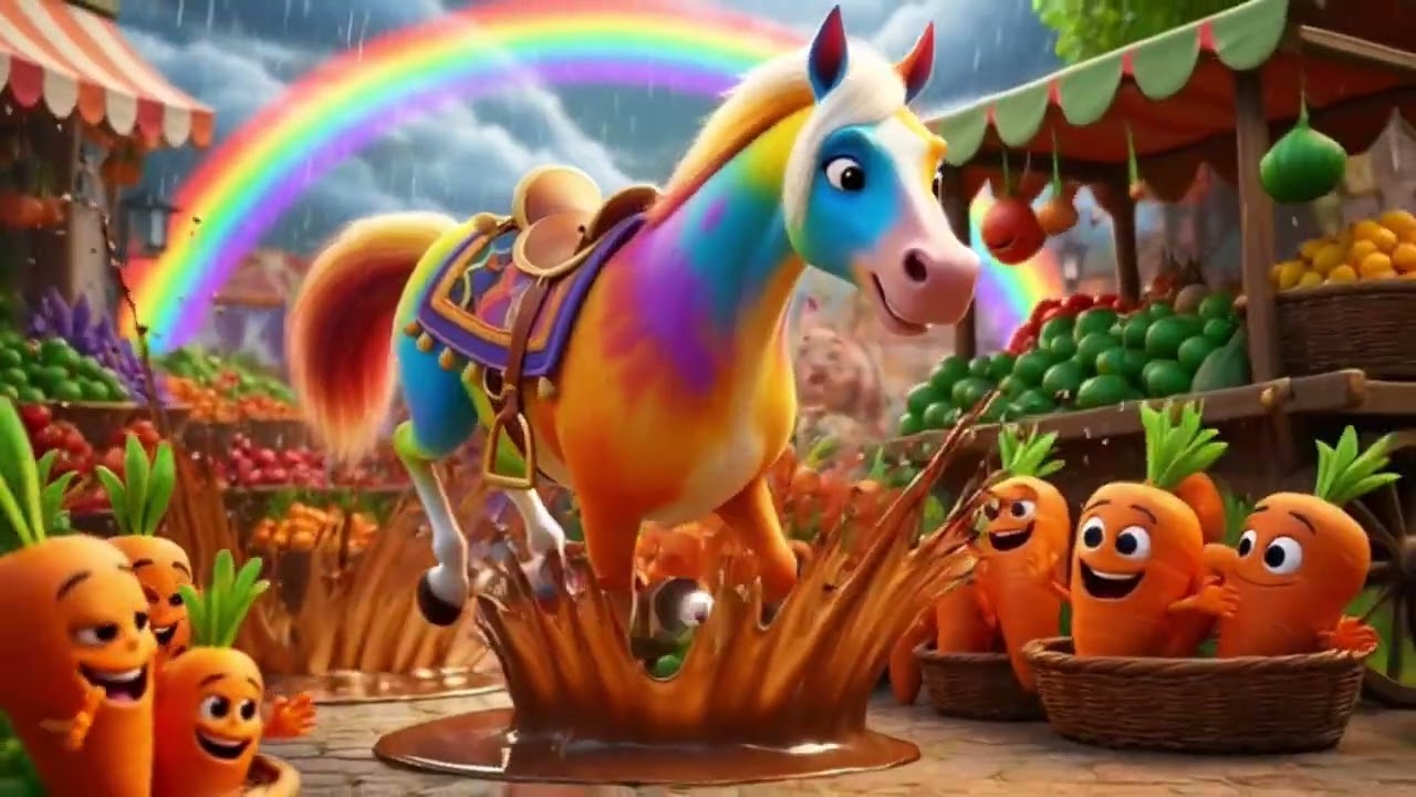 Ghoda Chala Taang Utha Ke 🐎 | Horse Rhyme for Kids in Hindi | Funny Animal Song | Nursery Rhymes