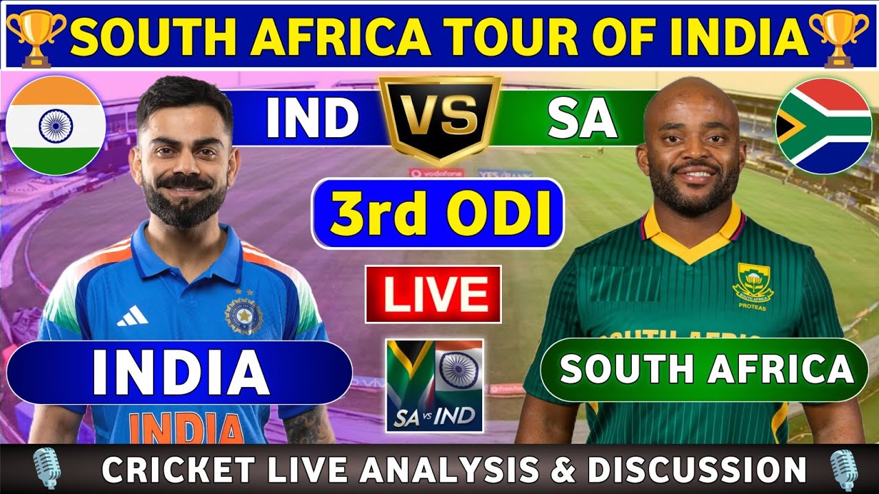 India vs South Africa, 3rd ODI Live Match Analysis & Discussion IND vs SA 3rd ODI SA tour of IND