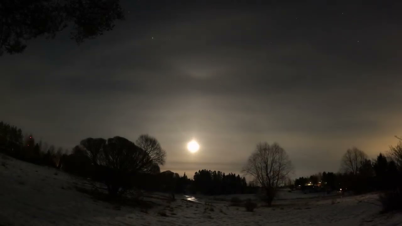 Night lapse 6.3 klo 20:00 -7.3 klo 06:00 Askola. 