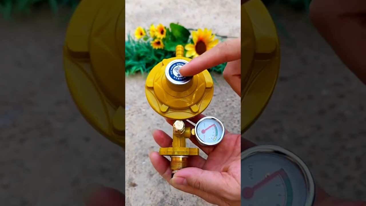 Explosion-Proof LPG Gas Tank Pressure Regulator 🌐 #regulator #LPGgas #proofLPG #gastesting #shorts