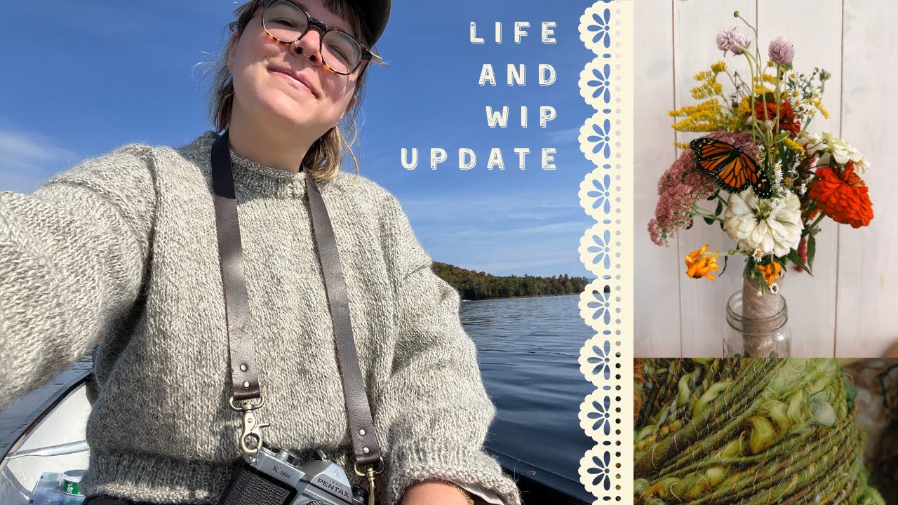 knitting vlog | ep 19: i got married, finished a sweater, and am working on a whole lot of projects!
