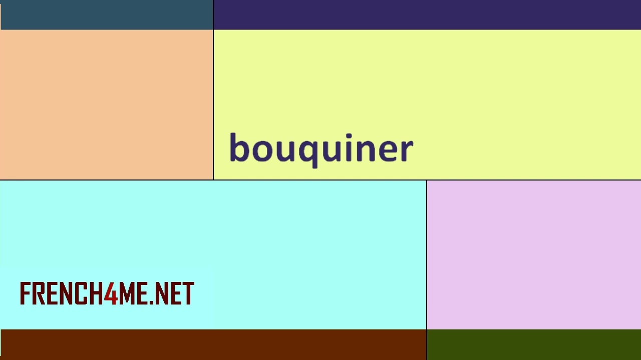French For Beginners  I  How to pronounce  I bouquiner