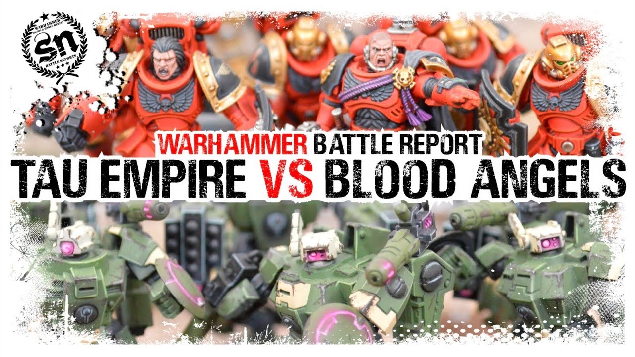 *NEW CODEX* Tau Empire vs Blood Angels - Warhammer 40,000 (Battle Report)