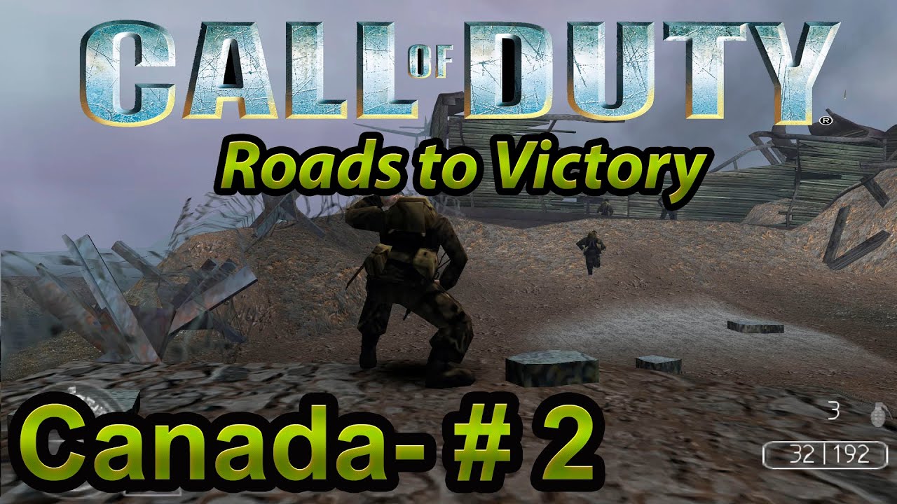 Call of Duty: Roads to Victory (PSP) - CANADA MISSION 2 (Walkthrough, no commentary) 1080p 60FPS