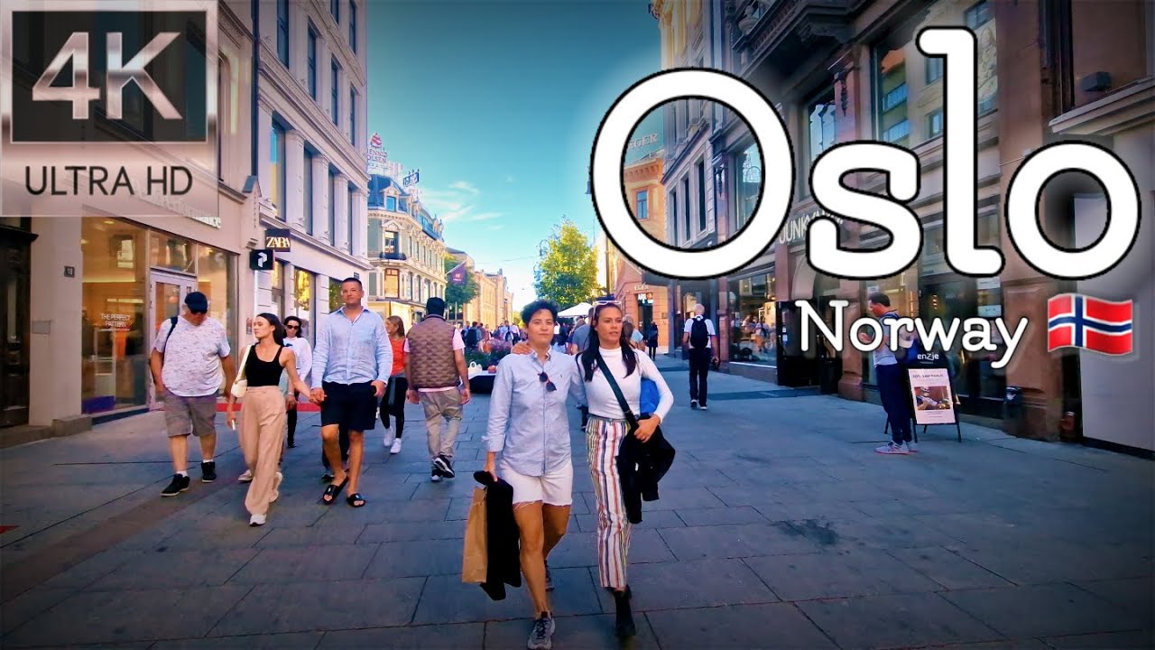 👣Walk with Me in Norway | Karl Johans Gate in Oslo | 4K experience | Autumn 2023👣