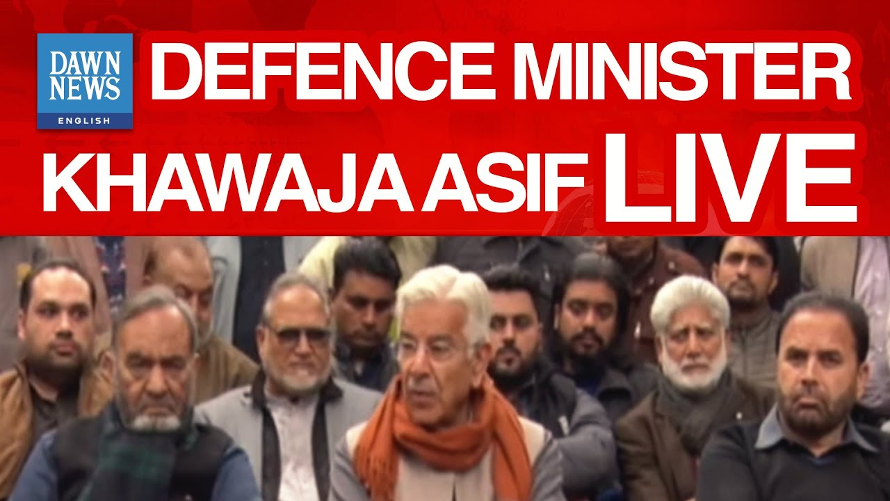 Pakistan's Defence Minister Khawaja Asif Live