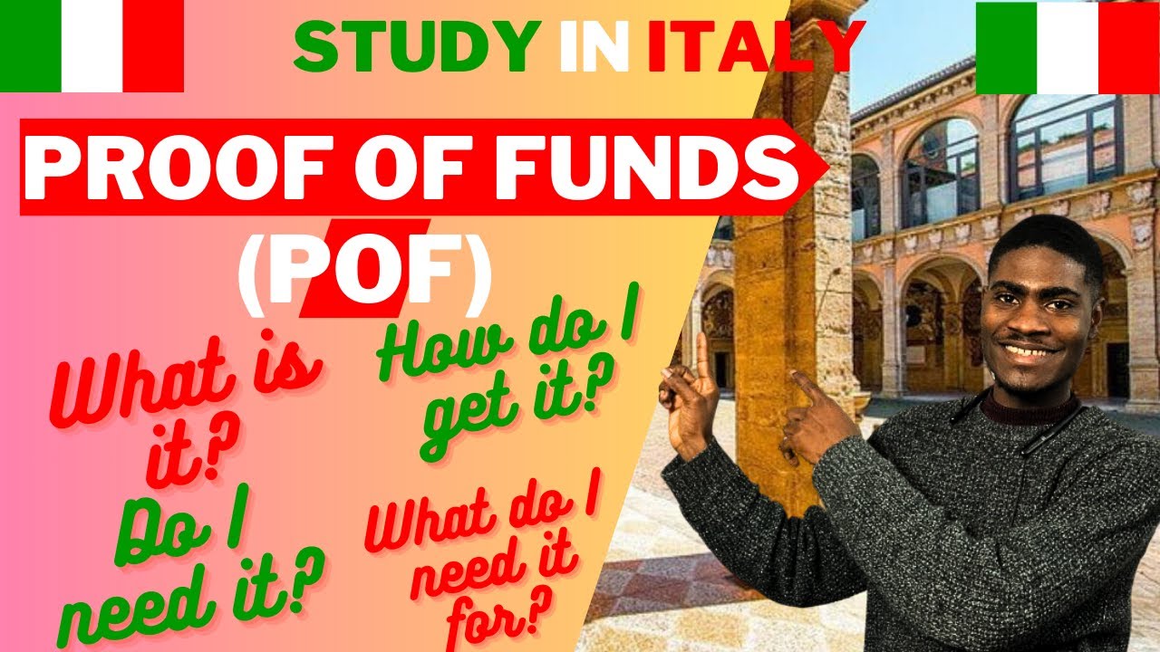 How to Present a Solid 💪 PROOF of FUNDS for Italian Student Visa