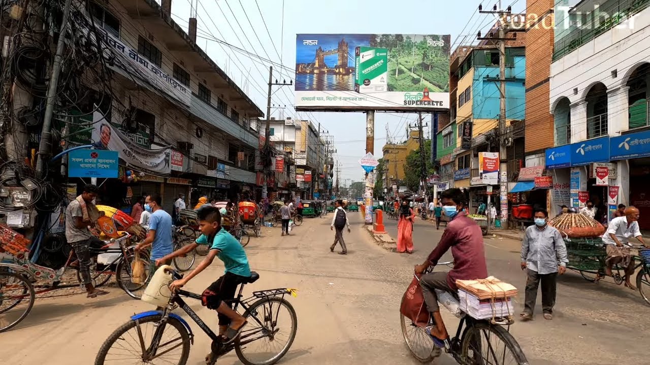 Sylhet City Lockdown Walk 4K | Amberkhana - Subid Bazar - Patantula Point | Road Tuber