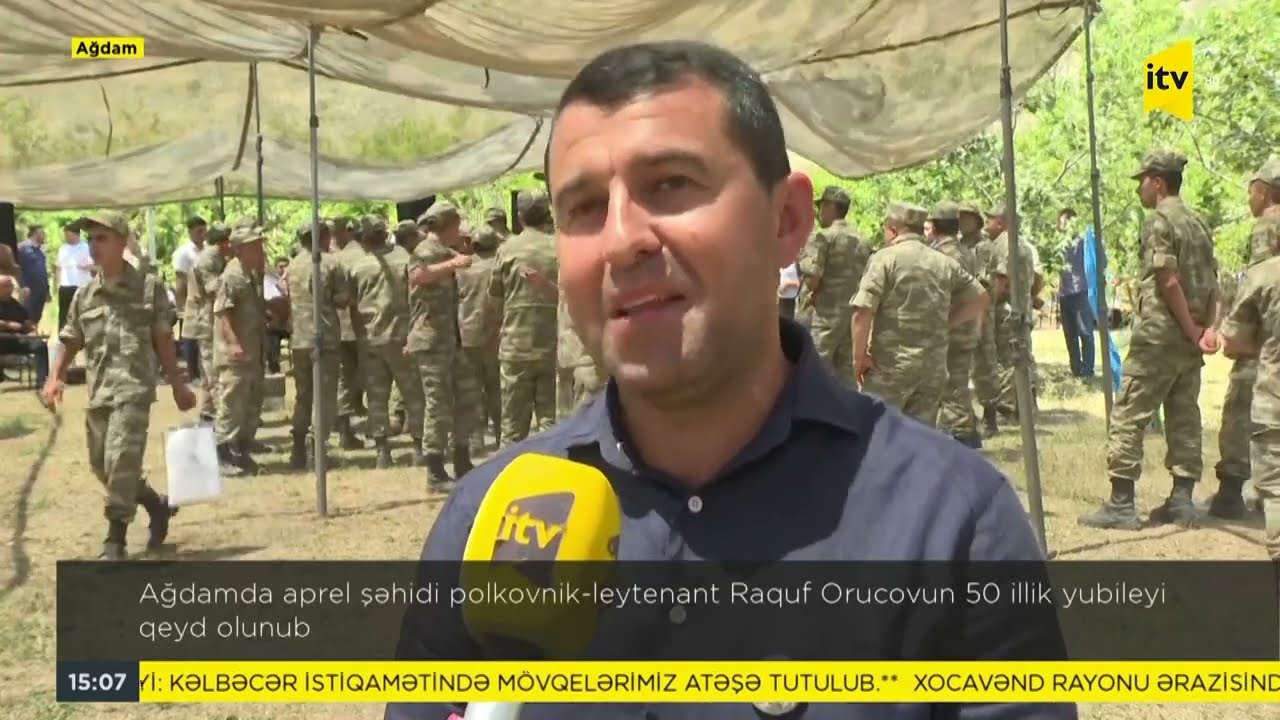 Ağdamda aprel şəhidi polkovnik-leytenant Raquf Orucovun 50 illik yubileyi qeyd olunub