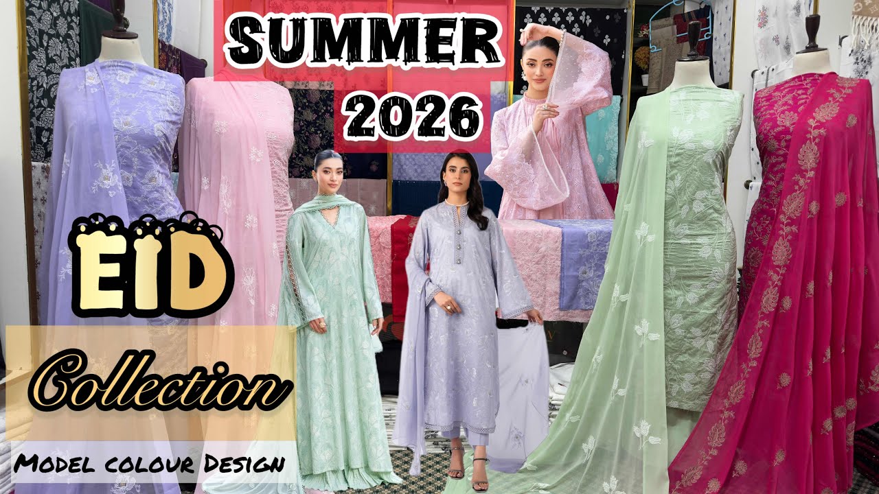New Eid Summer elegance 2026 | Pure Lawn Embroidered Pakistani Dress With Chiffon dhuptta Bareeze&hellip;