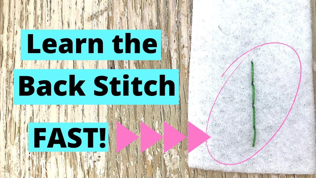 Back Stitch For Beginners |  Hand Embroidery Basics