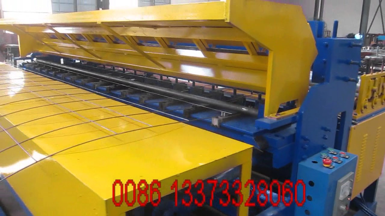 2-6mm wire,200x200mm hole,3000mm width welded wire mesh machine