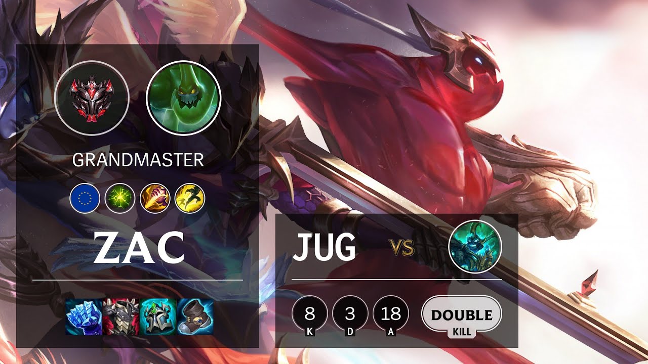 Zac Jungle vs Hecarim - EUW Grandmaster Patch 11.4