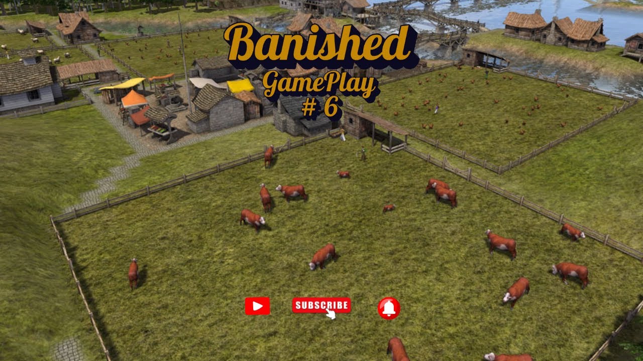 Banished | Part 6 – Boomtown Expansion: Growing to 1097 Citizens! (No Commentary)