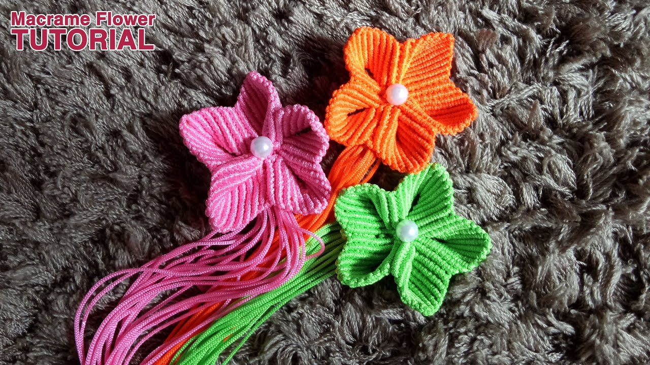 DIY Easy Macrame Flower Tutorial
