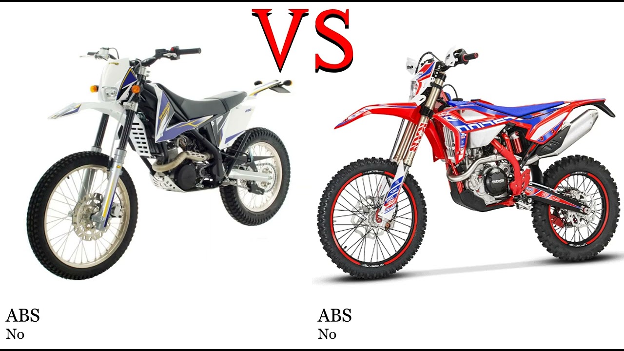 Sherco X Ride 125 vs Beta RR 525 Test specification comparison