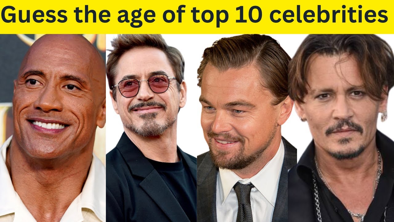 Guess the age of Most Amazing Top 10 celebrities | Quiz 2023