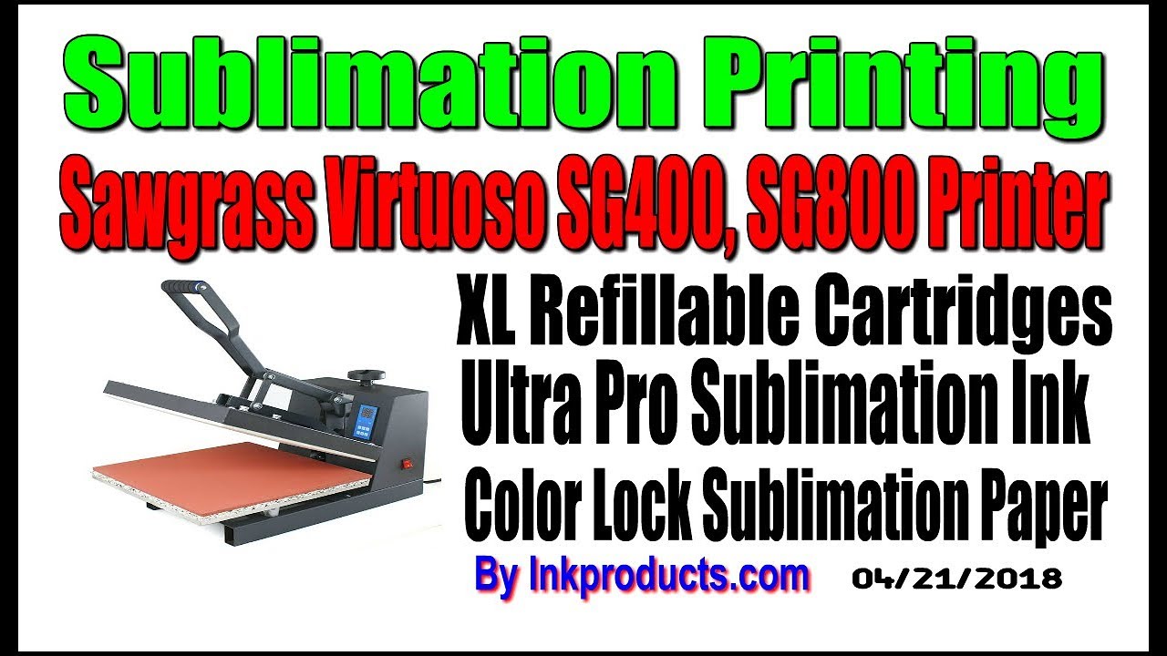 Dye Sublimation Ink Refill Kit For Sawgrass SG400, SG800 Printers