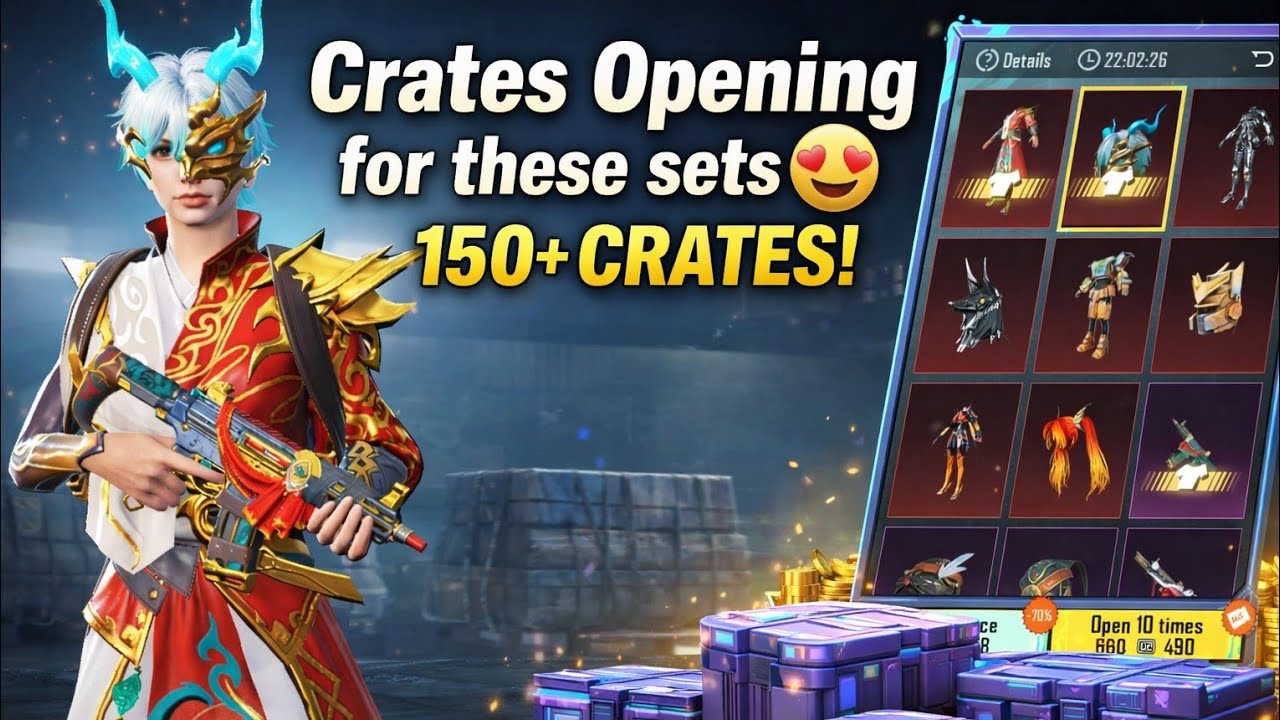CRATES OPENING FOR CLASSIC SUITS WITH LIVE VOICE RECORDING | PUBG MOBILE | HARRY PLAYZ
