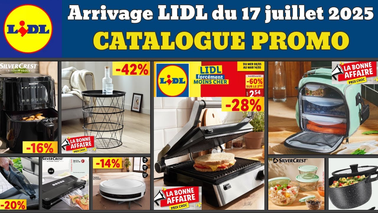 catalogue LIDL du 17 juillet 2025 ✅ Arrivage maison cuisine 🔥 Promos deals SilverCrest pub