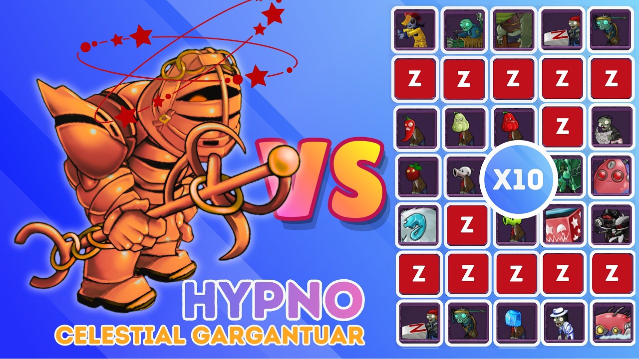 CELESTIAL GARGANTUAR vs ALL ZOMBIES x10 💀 | PVZ