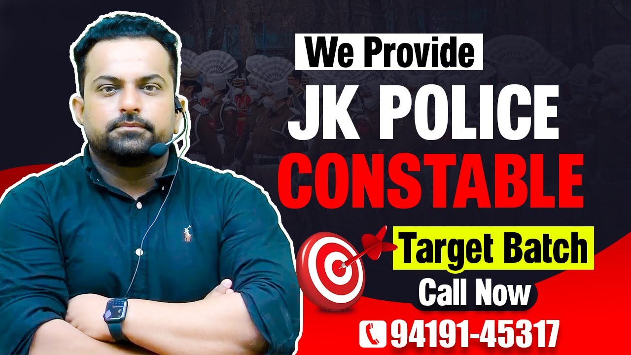 Jkp Constable recruitment 2024 | Join Fresh Target🎯 Batch | Jkp Constable Classes in Jammu