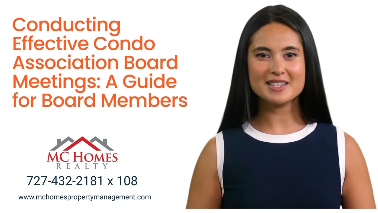 Conducting Effective Condo Association Board Meetings  A Guide for Board Members
