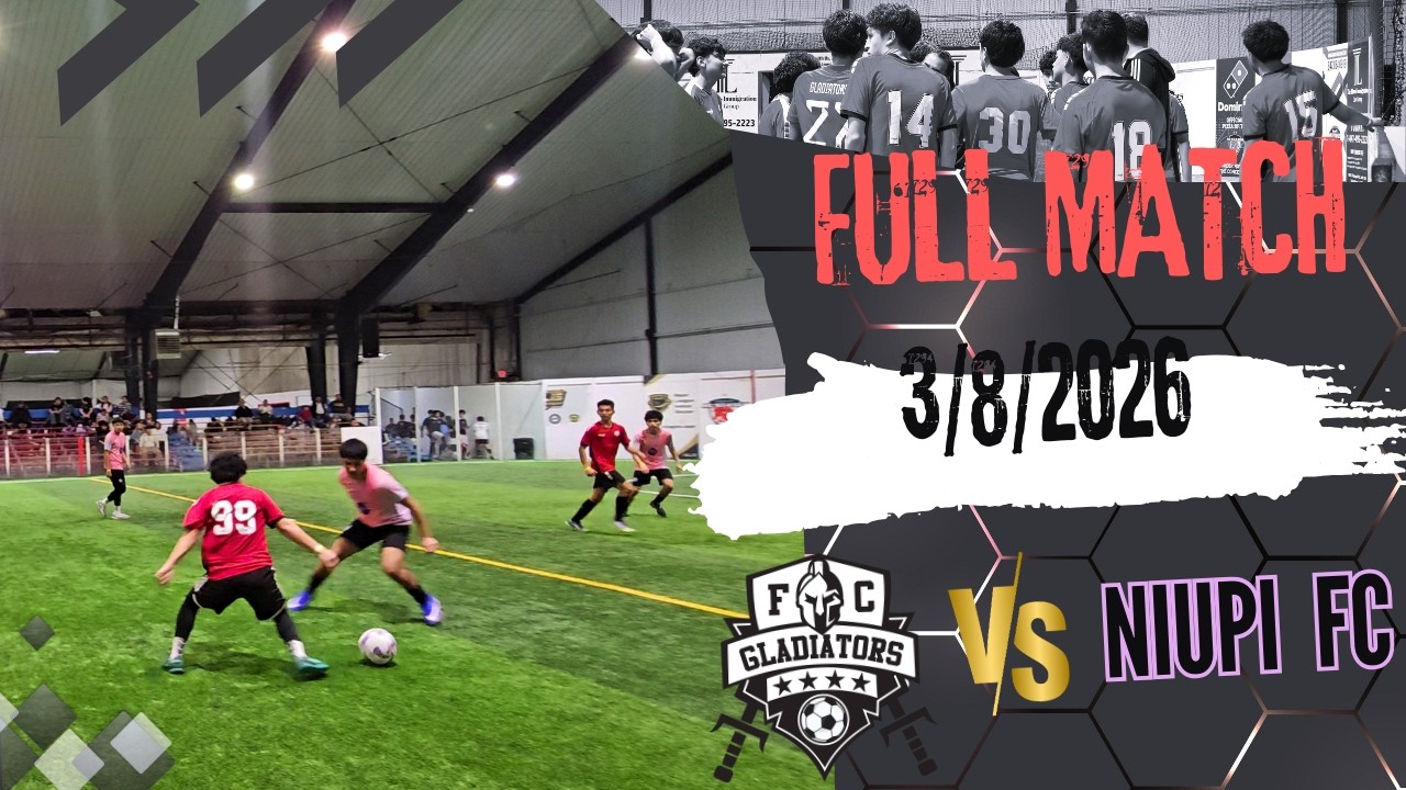 ‼️⚽ GLADIATORS 🆚 NIUPI FC ⚽ March 8, 2025 Grand Sports Arena Indoor FULL MATCH ‼️